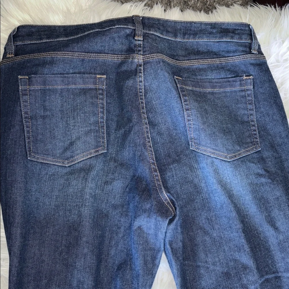 New York & Company Dark Blue Boot Cut Jeans - Picture 7 of 8